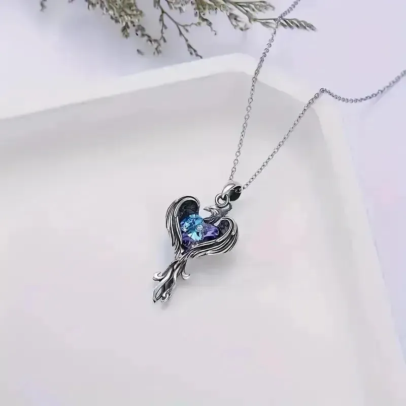 Exquisite Phoenix Heart Pendant