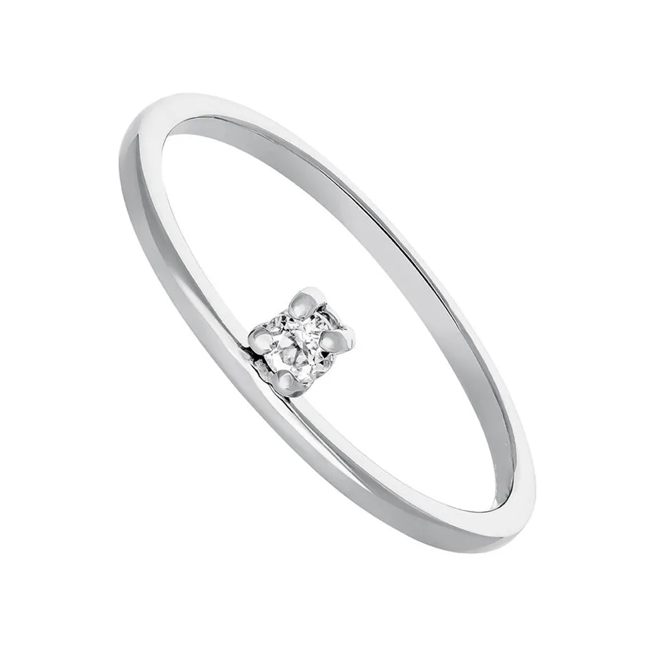 FJ0077 925 Sterling Silver Simple  Ring