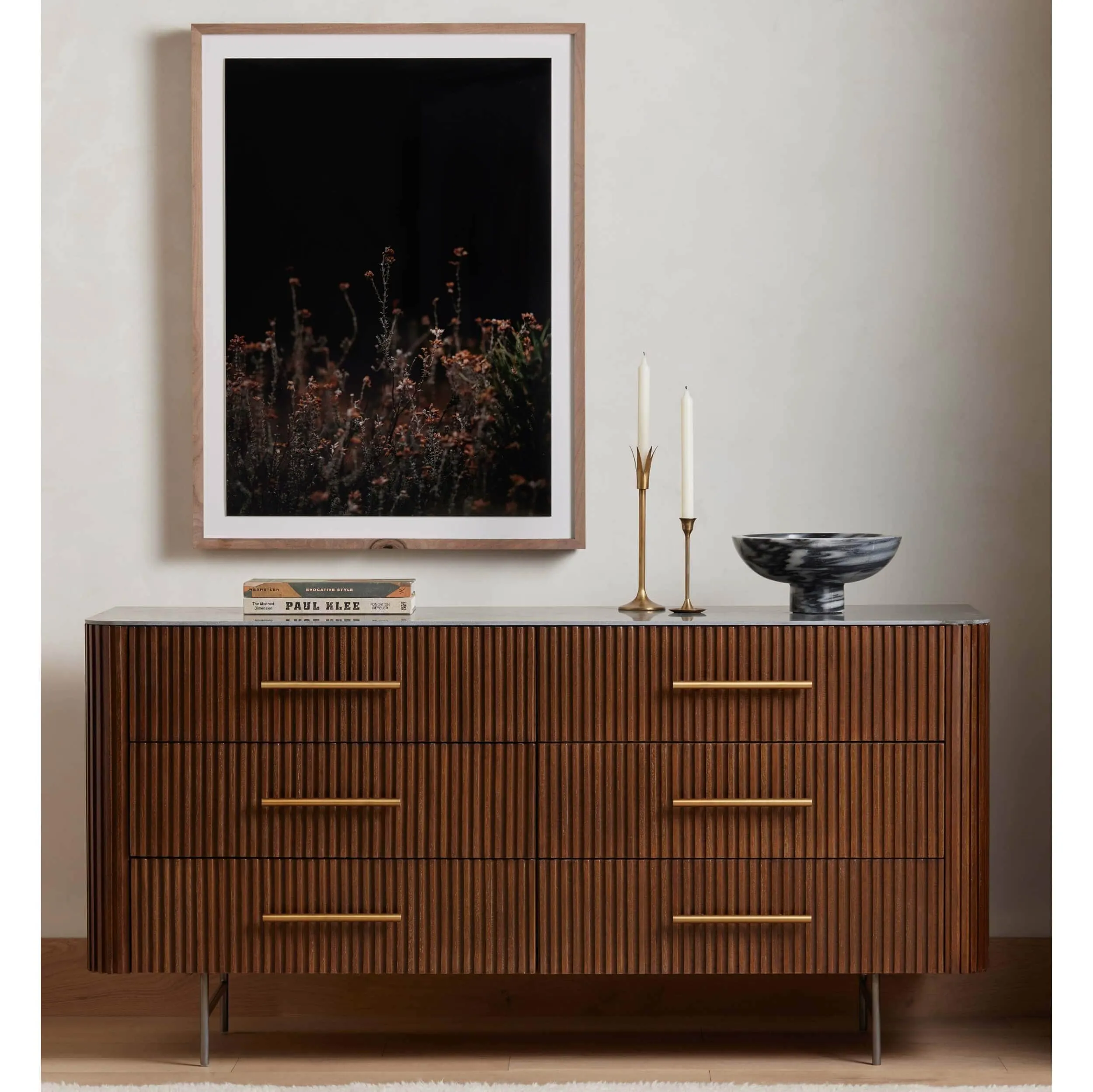 Fletcher 6 Drawer Dresser, Terra Brown