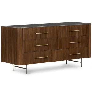 Fletcher 6 Drawer Dresser, Terra Brown