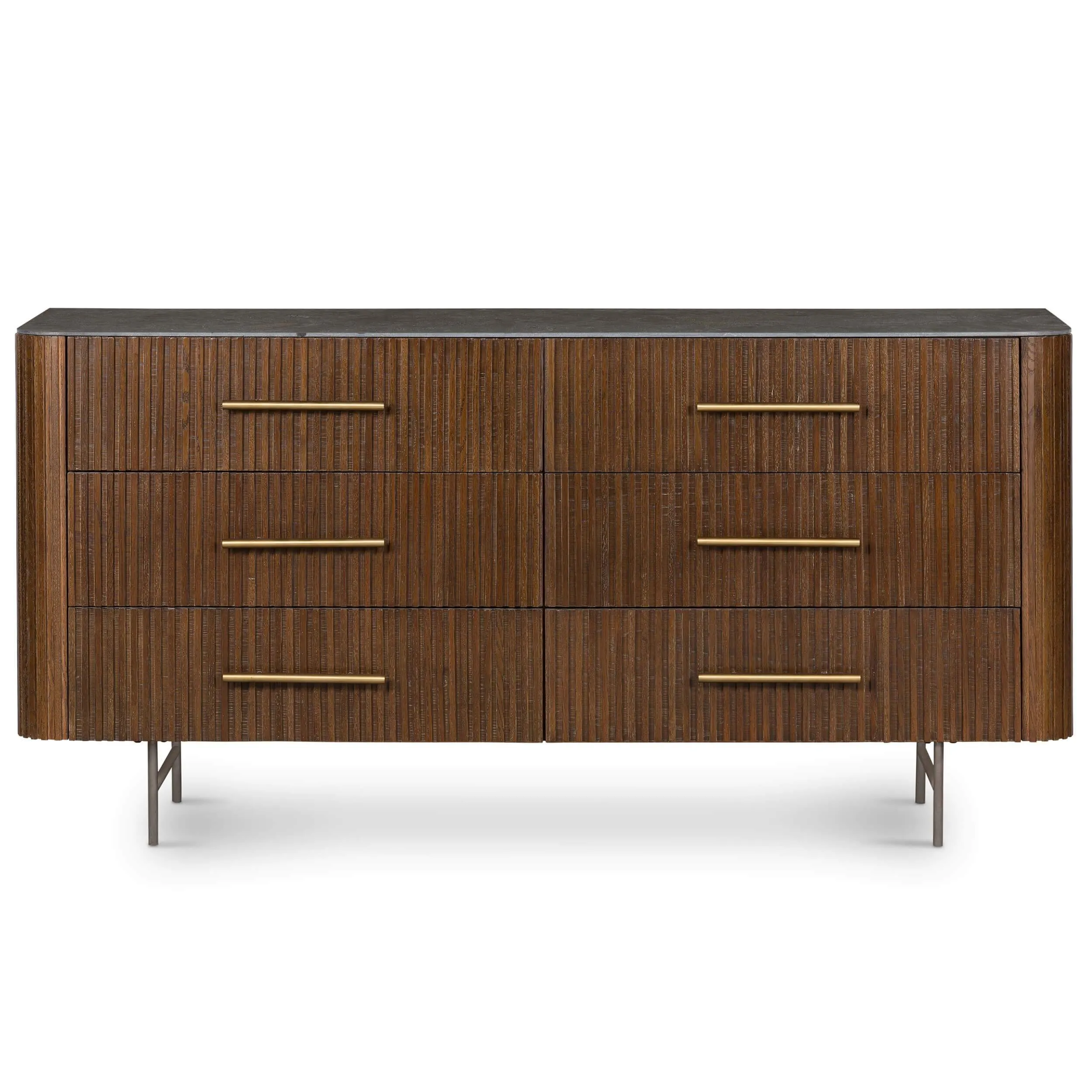 Fletcher 6 Drawer Dresser, Terra Brown