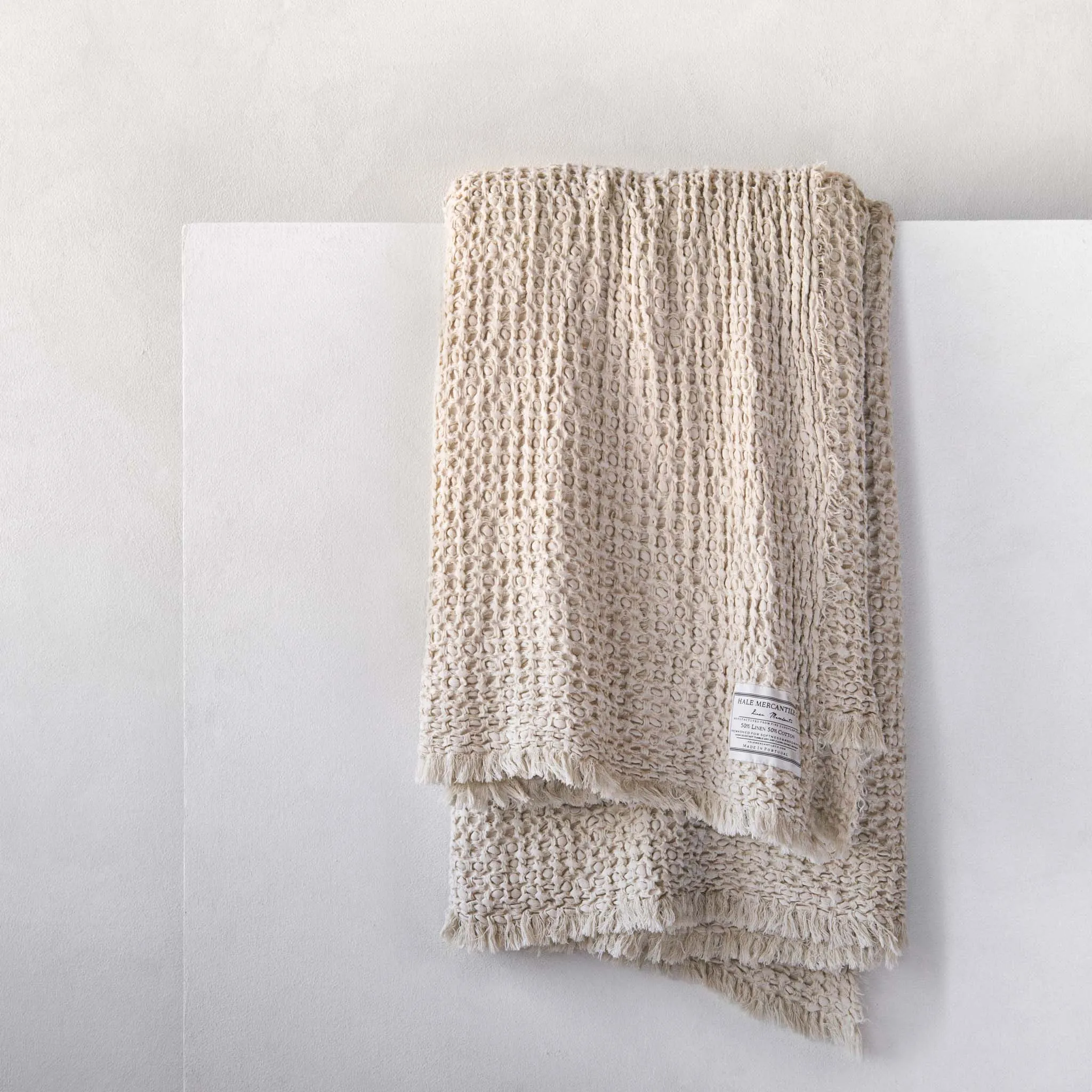 Flocca Linen Blanket - Sable