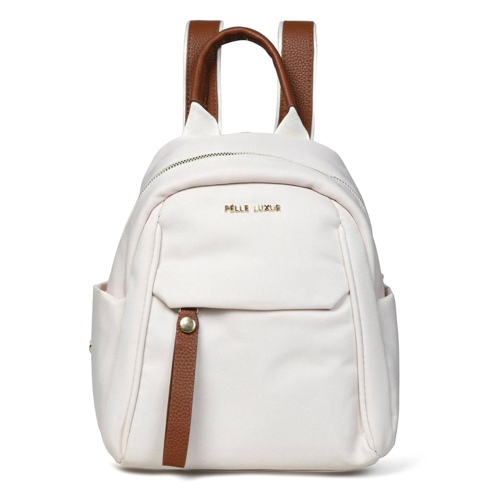 Function Meets Fashion: Black & White Small Backpack by Pelle Luxure