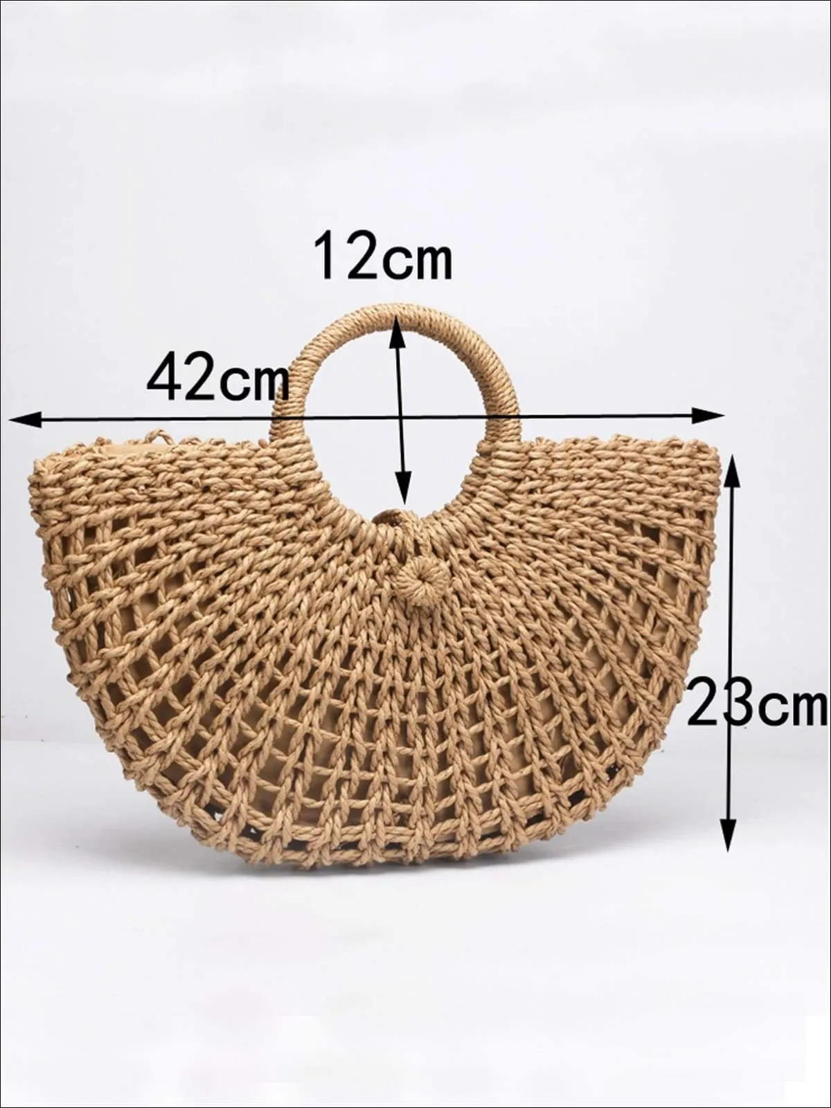 Girls Fashion Wicker Retro Beach Handbag