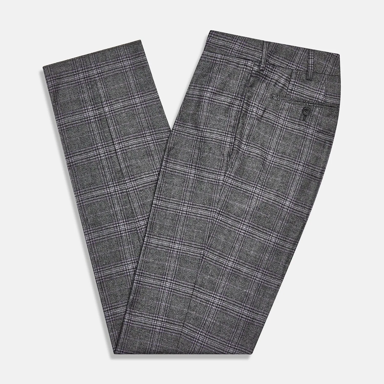 Grey Check Edward Trousers