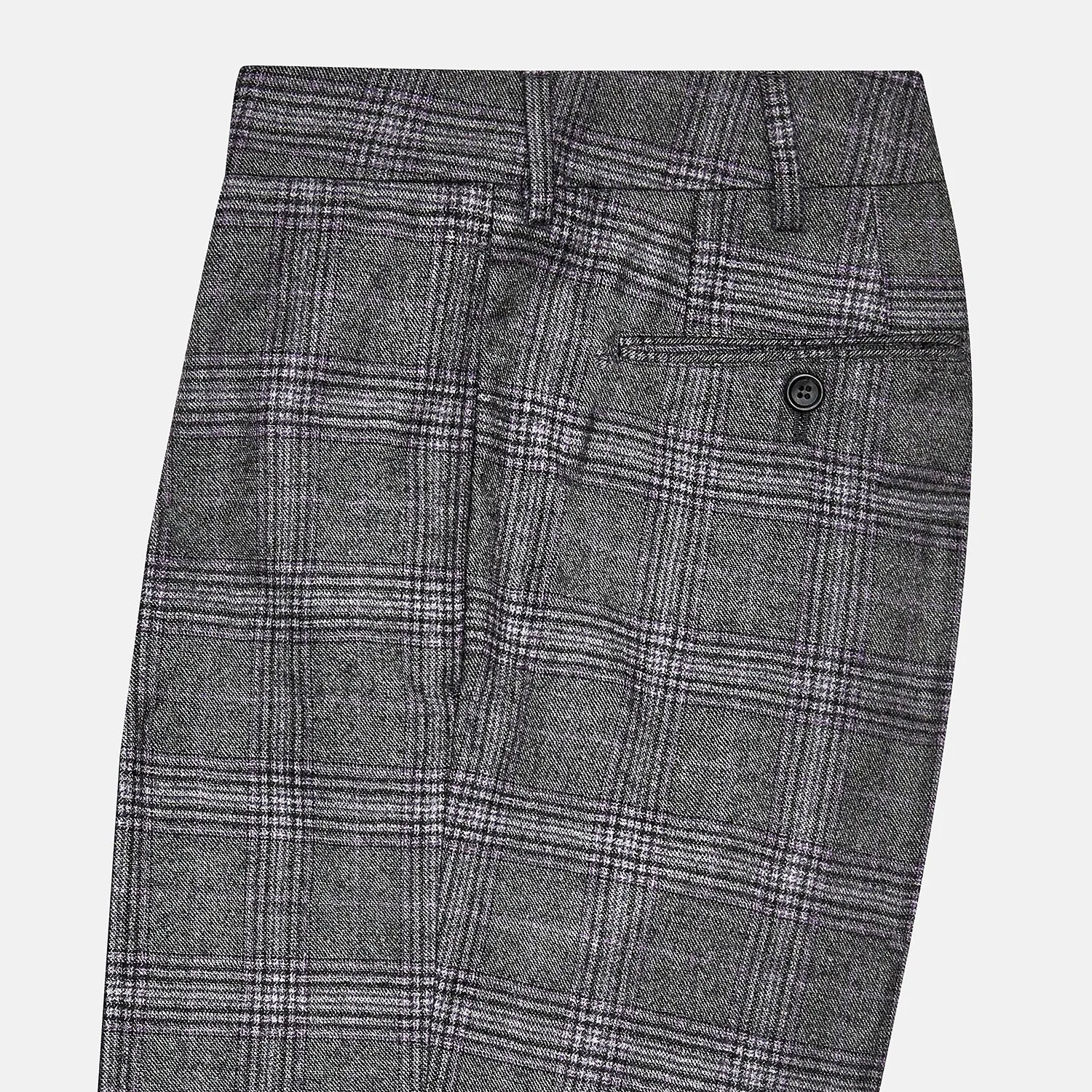 Grey Check Edward Trousers