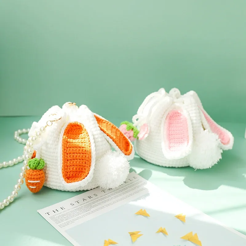 Hand-Woven Rabbit Crochet Bag DIY Kit