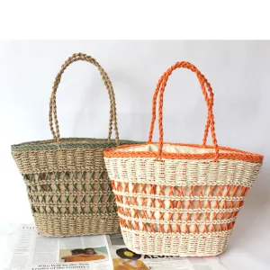 Hollow Out Vegetable Basket Vacation Casual Handbag