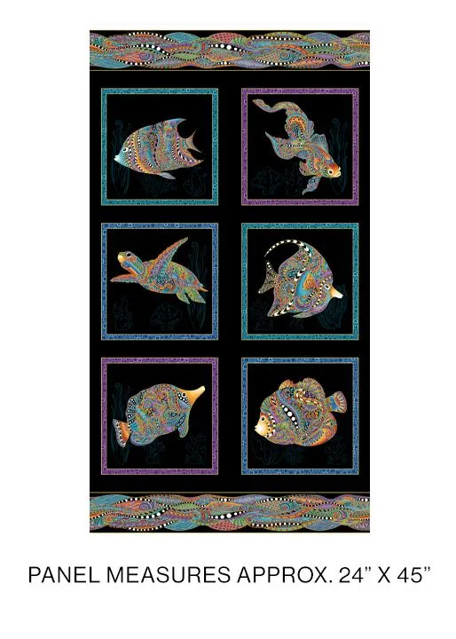 Hooked Fish-Square Panel