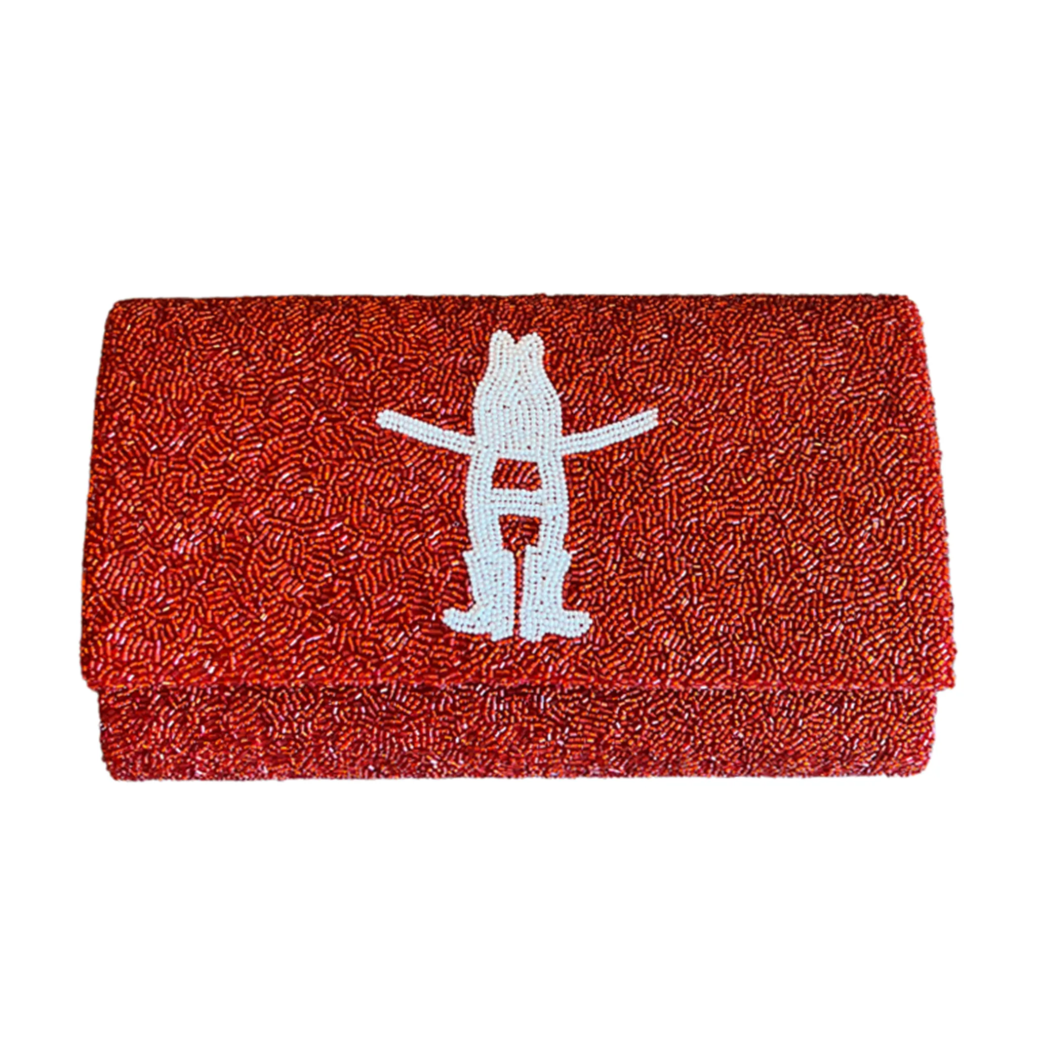 Houston Rodeo Logo Fully Beaded Clutch