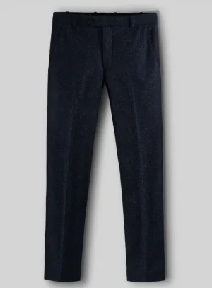 Italian Oxford Blue Tweed Pants