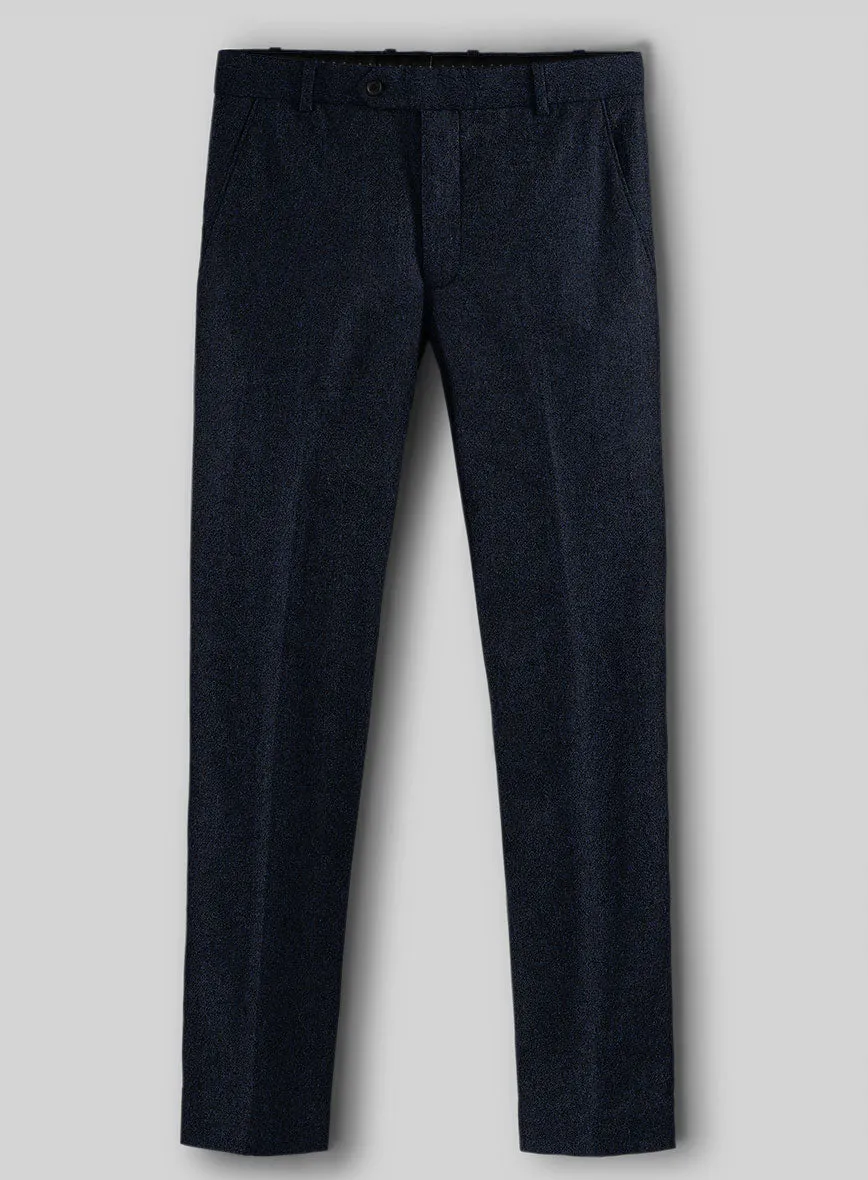 Italian Oxford Blue Tweed Pants