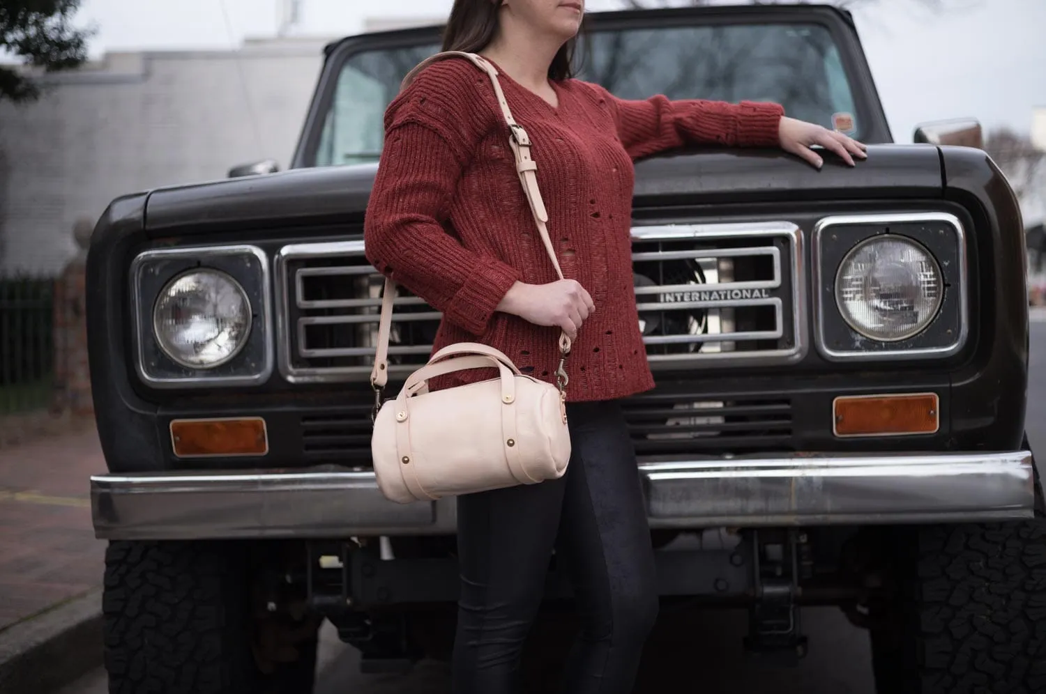 JANE LEATHER CROSSBODY - SMALL - NATURAL VEG TAN