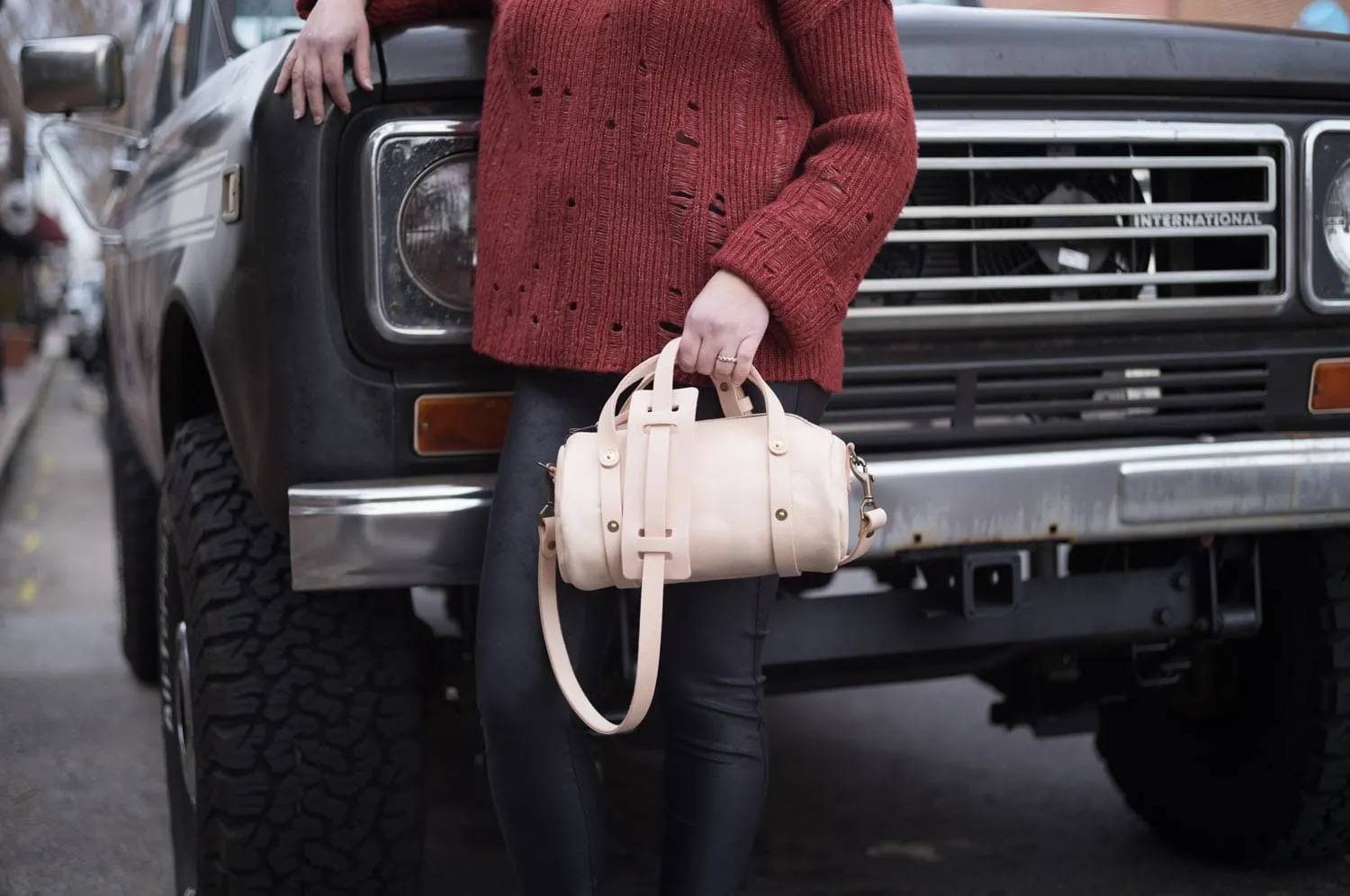 JANE LEATHER CROSSBODY - SMALL - NATURAL VEG TAN