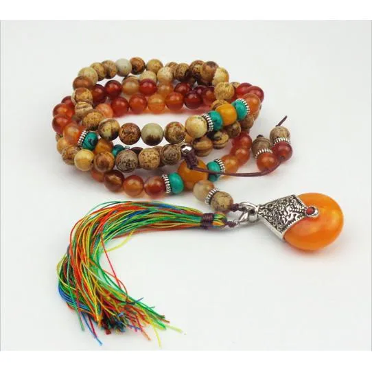 Jasper Mala Beads