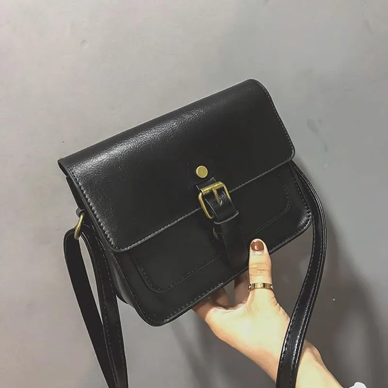 JIAMEN Vintage Women Flap Leather Bags