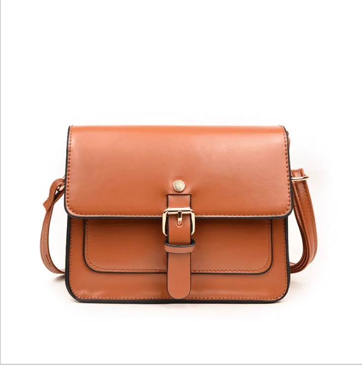 JIAMEN Vintage Women Flap Leather Bags