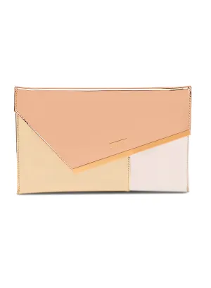 Judi Gold Multicolor Soft Clutch Bag