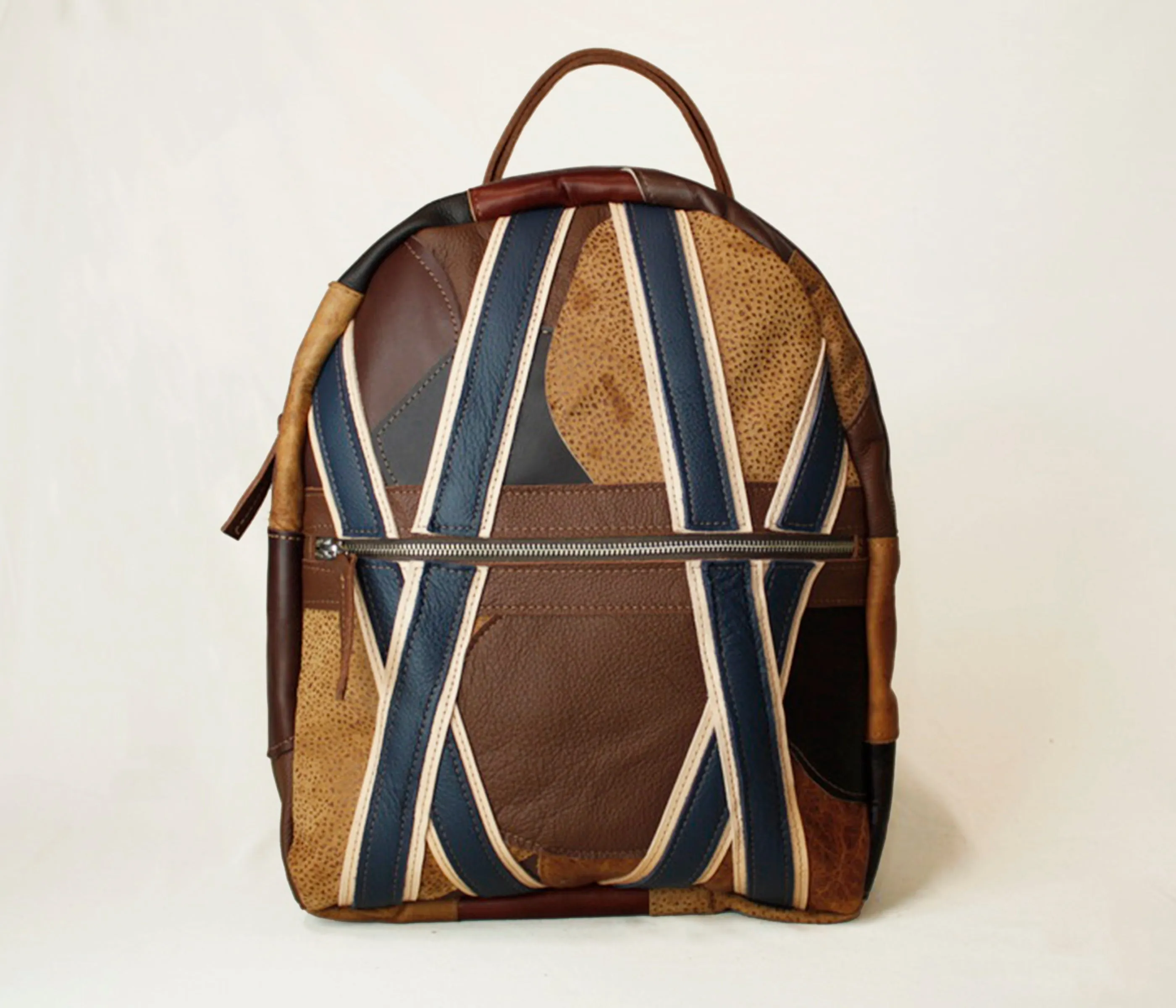 Kingsley - Brown Patchwork