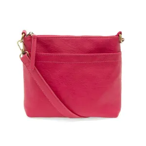 Layla Top Zip Crossbody Bag - L8105-76  -  Women's  RUBY PINK