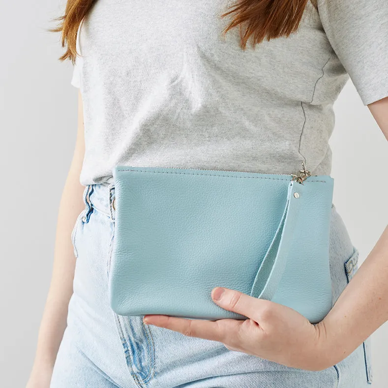 Light Blue Clutch Bag