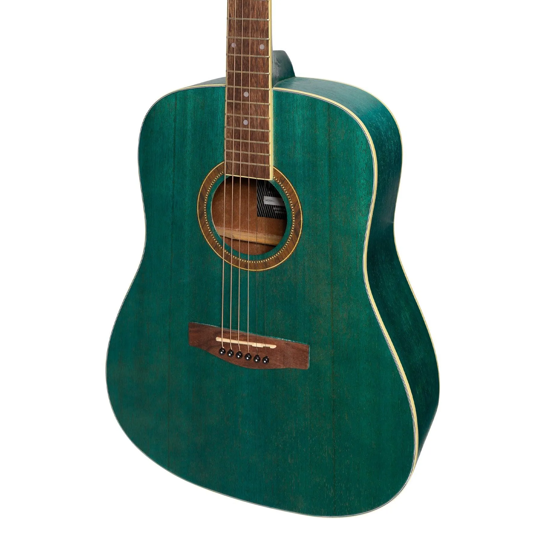 Martinez '41 Series' Dreadnought Acoustic Guitar Pack (Teal Green)