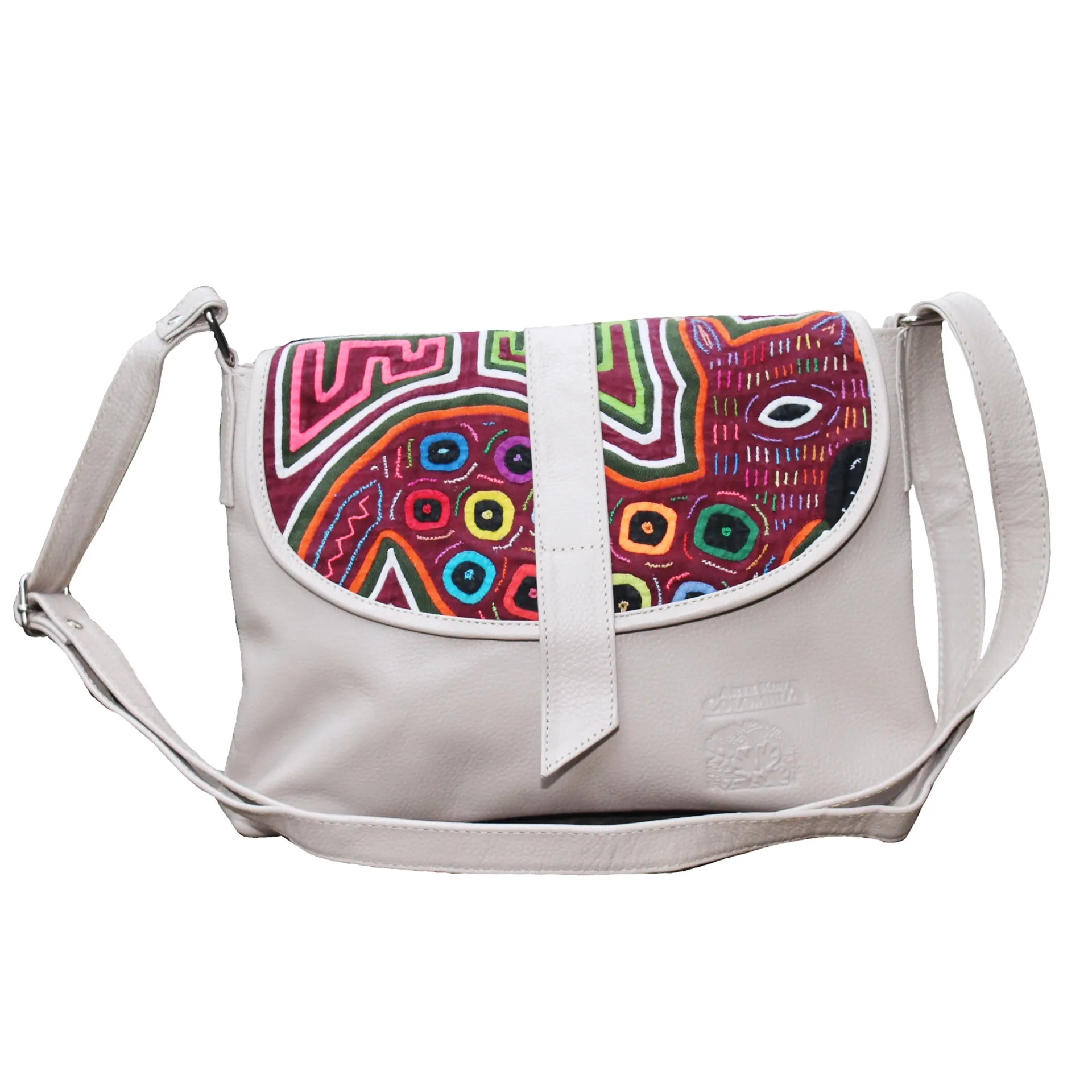 Medium Cross Body Purse - With Mola Design