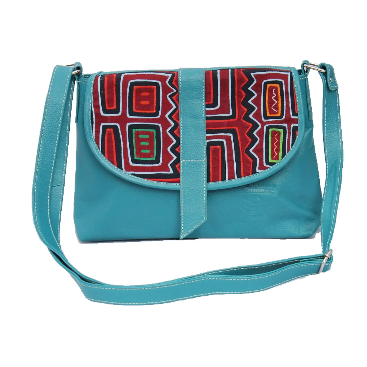 Medium Cross Body Purse - With Mola Design