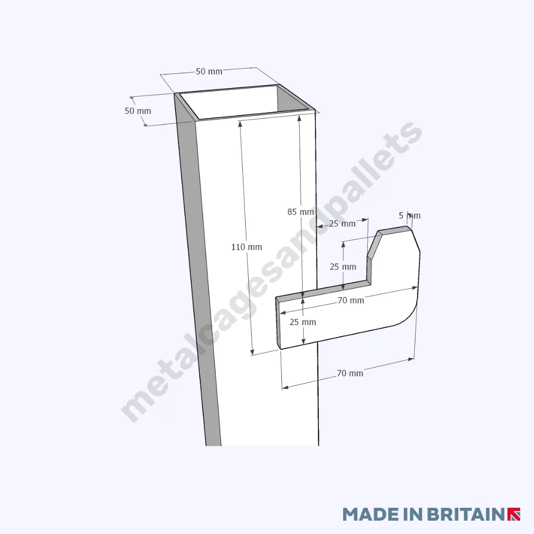 Metal Bulk/Tonne Bag Holder with Solid Base & Demountable Legs