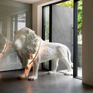 Modern Artistic Lion Pose Home Decorative Lamp