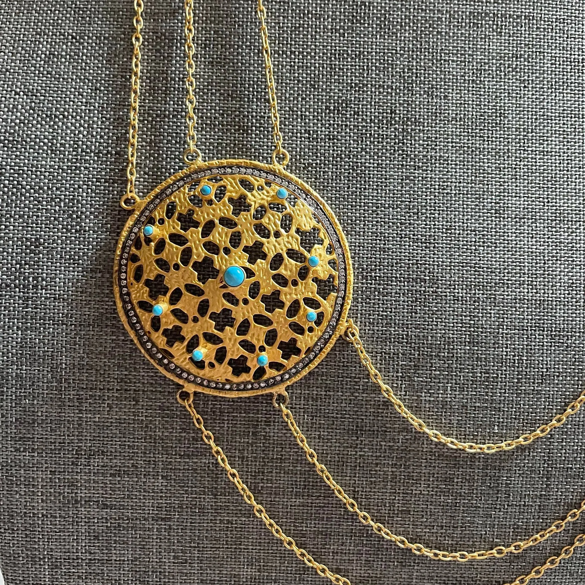 Modeste Necklace With Turquoise