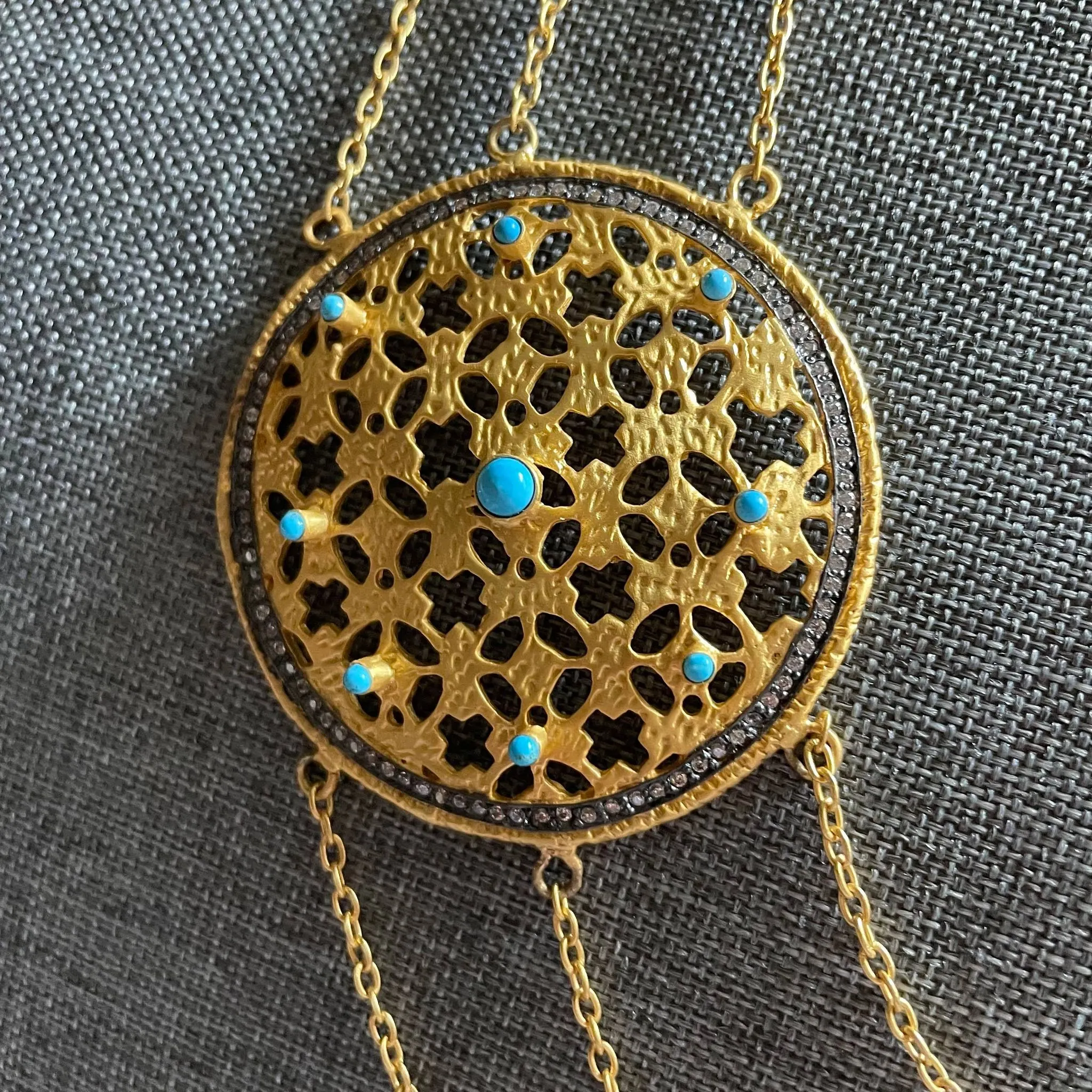 Modeste Necklace With Turquoise