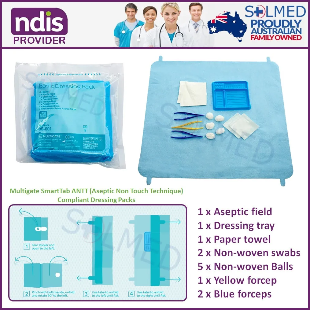 MULTIGATE STANDARD WOUND DRESSING PACK STERILE x 1