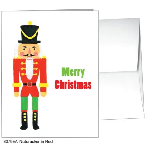 Nutcracker In Red, Greeting Card (8079EA)