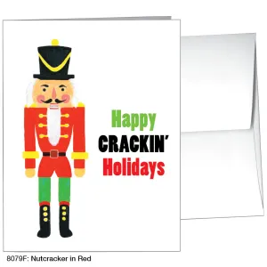 Nutcracker In Red, Greeting Card (8079F)