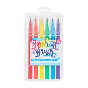 Ooly Brilliant Brush Markers - Set of 12