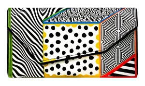 Op art clutch