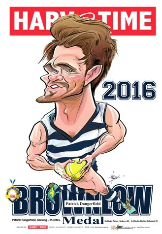 Patrick Dangerfield, Brownlow Harv Time Poster