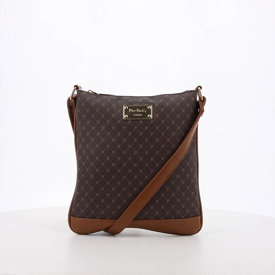 Pierre Cardin Guliana Core Logo Crossbody | Brown Tan