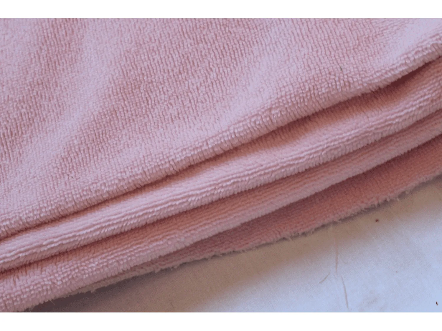 PINK Luxury Soft Bamboo TOWELLING Fabric - 305gsm by Truly Sumptuous