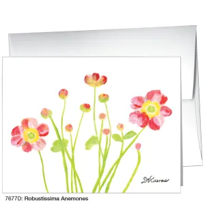 Robustissima Anemones, Greeting Card (7677D)