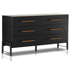 Rosedale 6 Drawer Dresser, Ebony Oak