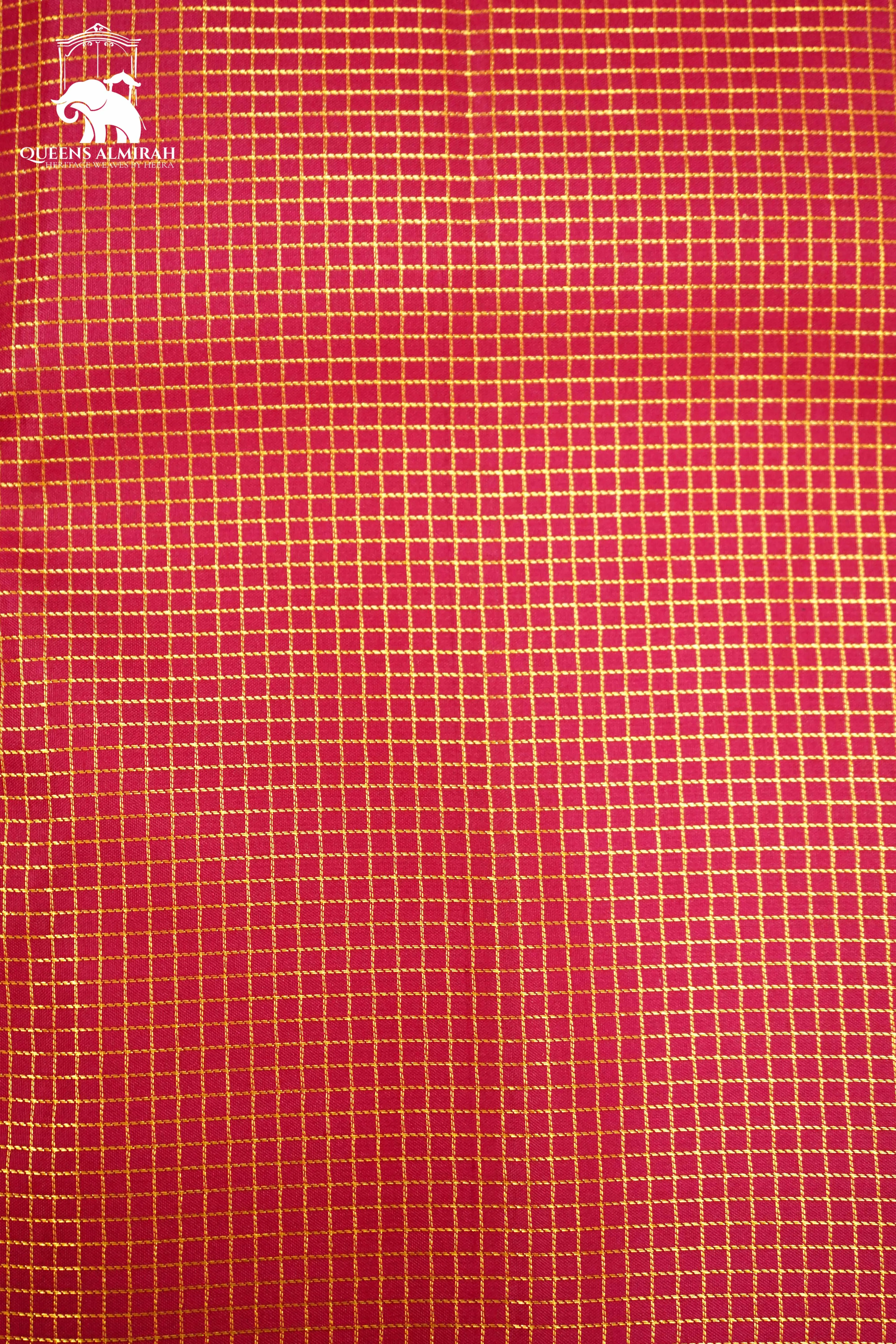 ROUGE PINK WITH DARK PINK KANCHIVARAM SILK SAREE