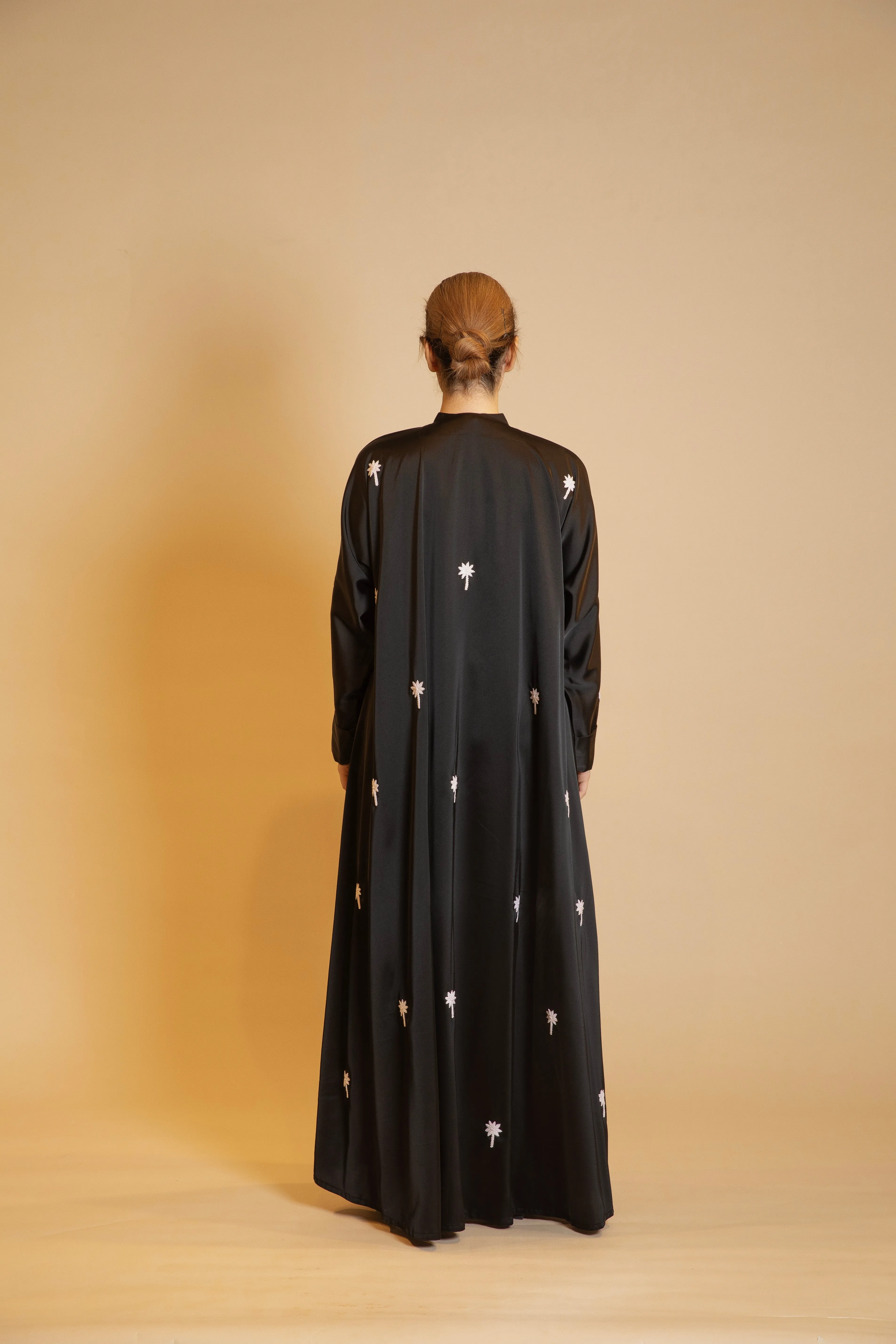 Royal Palm Black Abaya