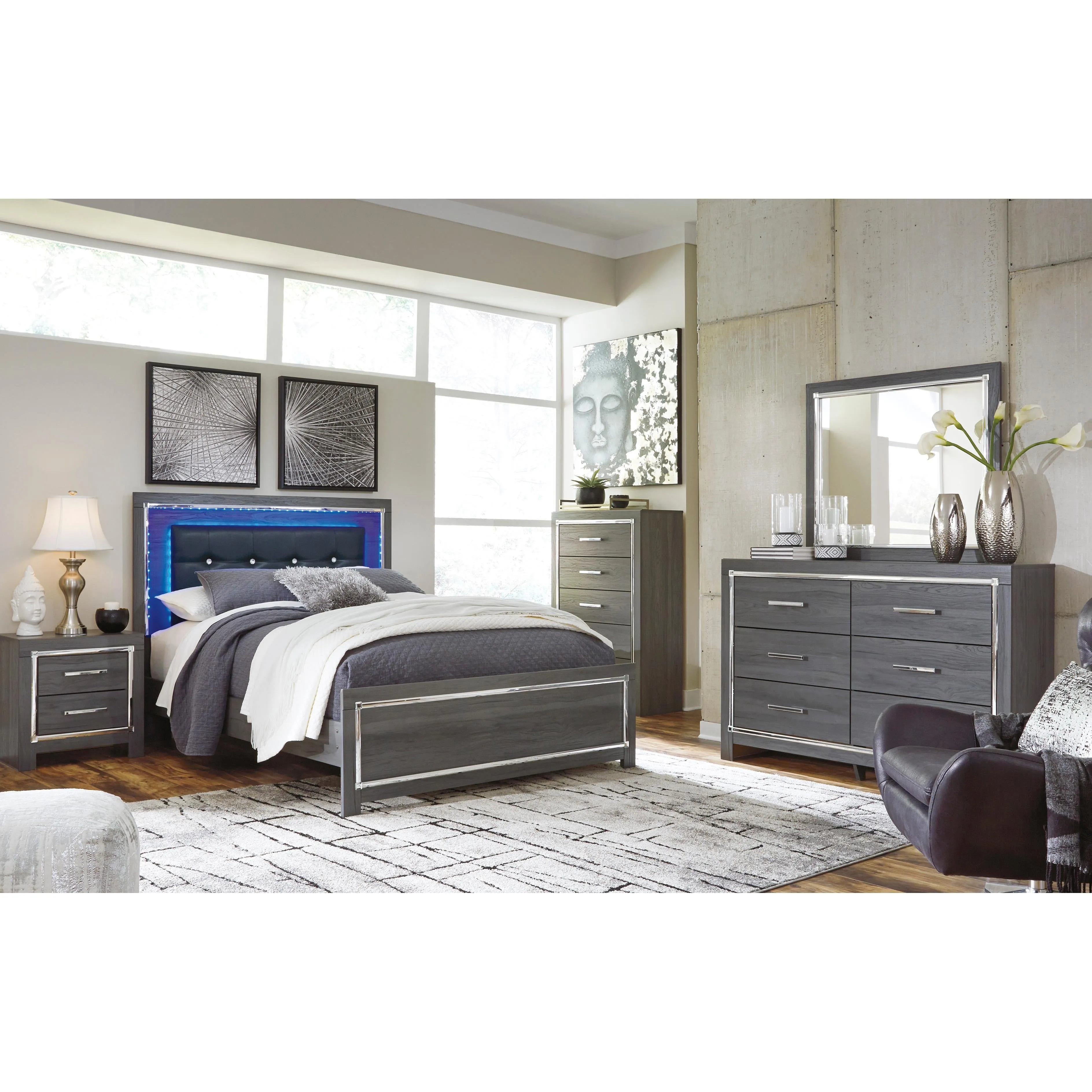 Signature Design by Ashley Lodanna Queen Panel Bed B100-13/B214-54/B214-57/B214-95