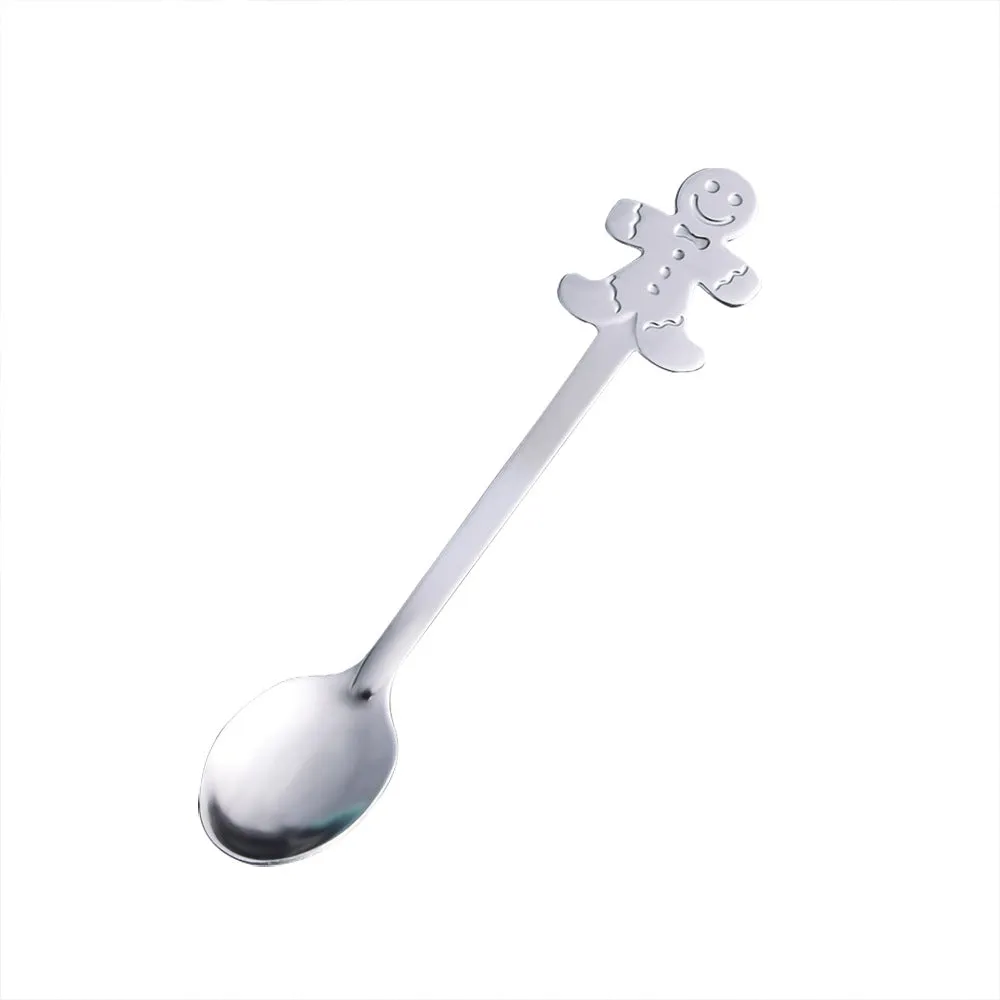 Small Spoon Snowman Spoon Nordic Style Tableware Gift Spoon Gift Box Christmas Gift Box