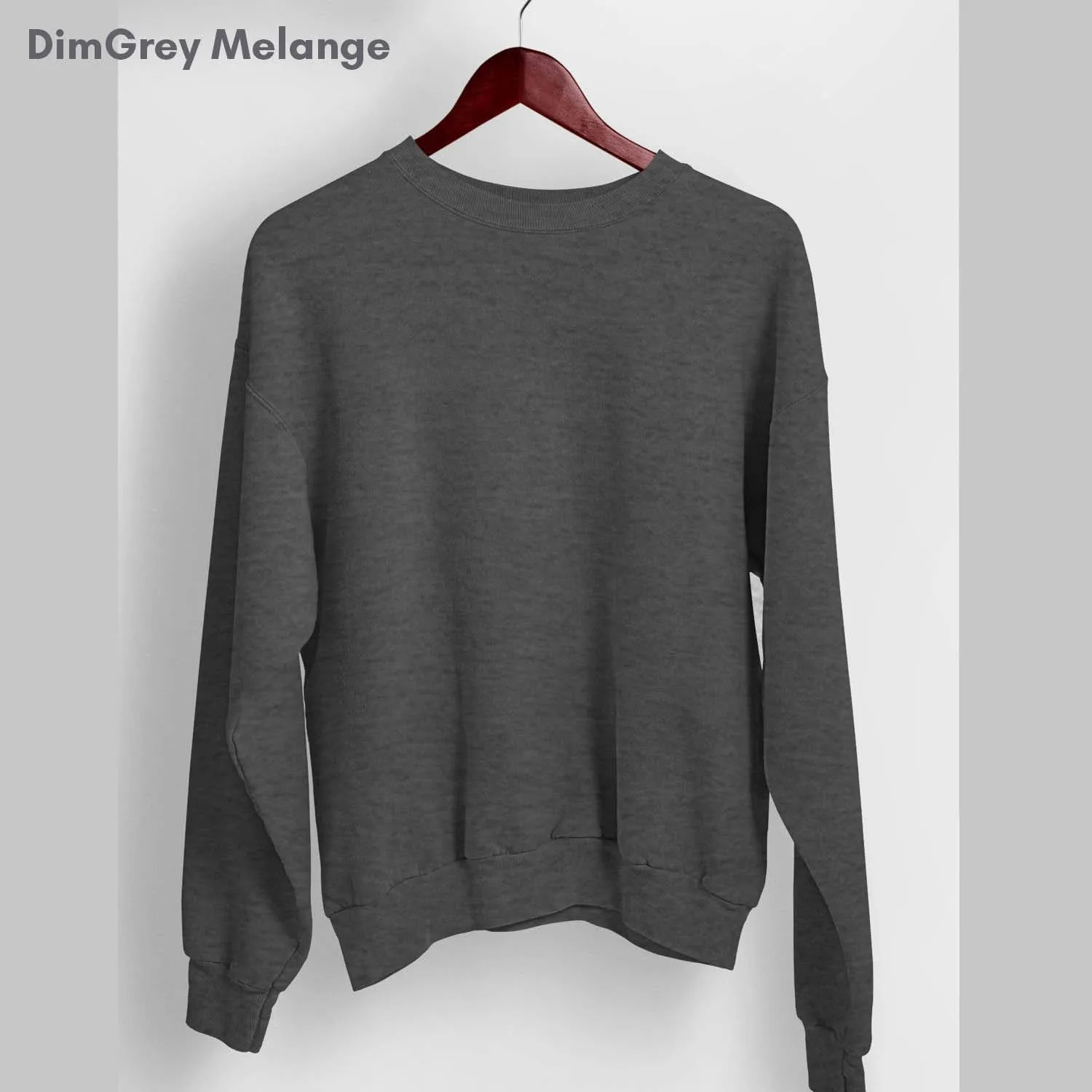 Solid Pack of 7: Drop Shoulder Sweatshirt