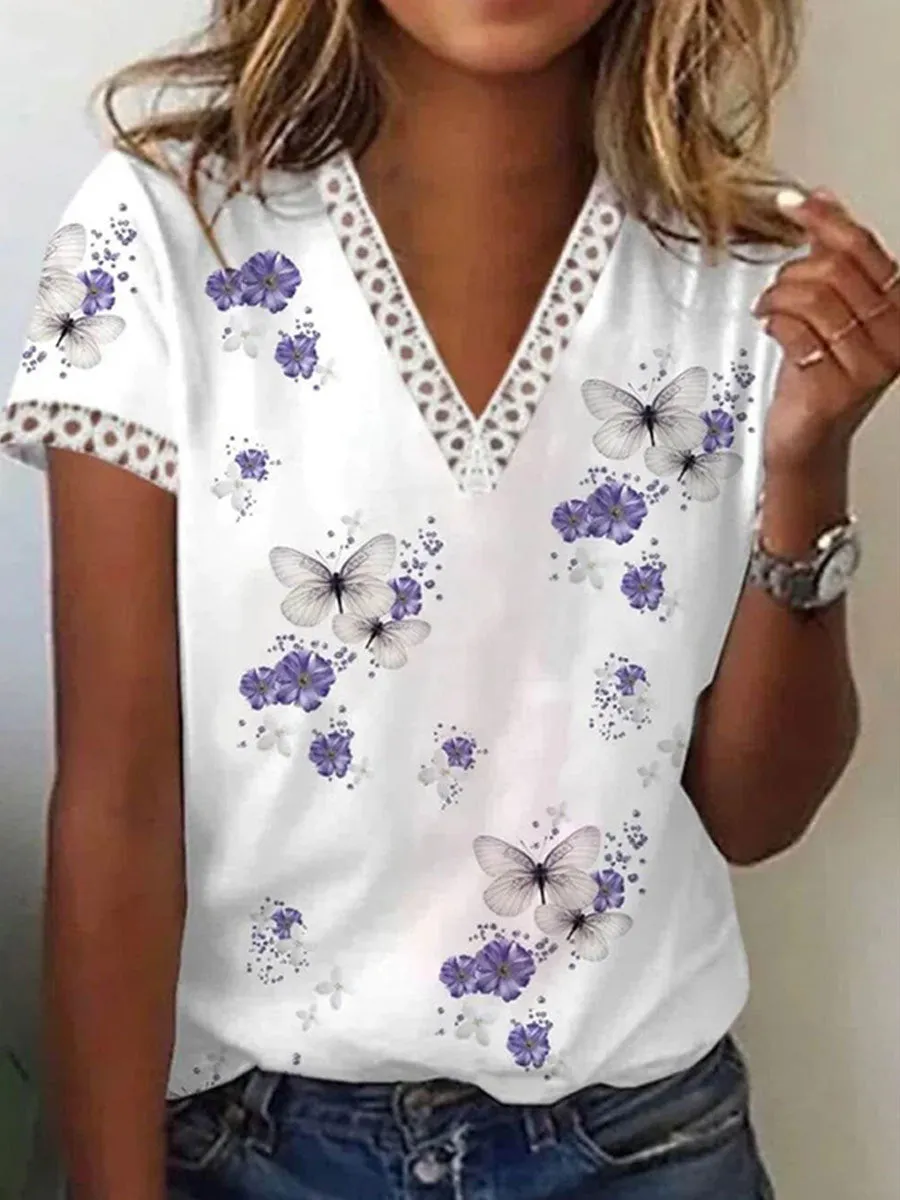 Sonya - Elegant Summer Shirt with V-neck