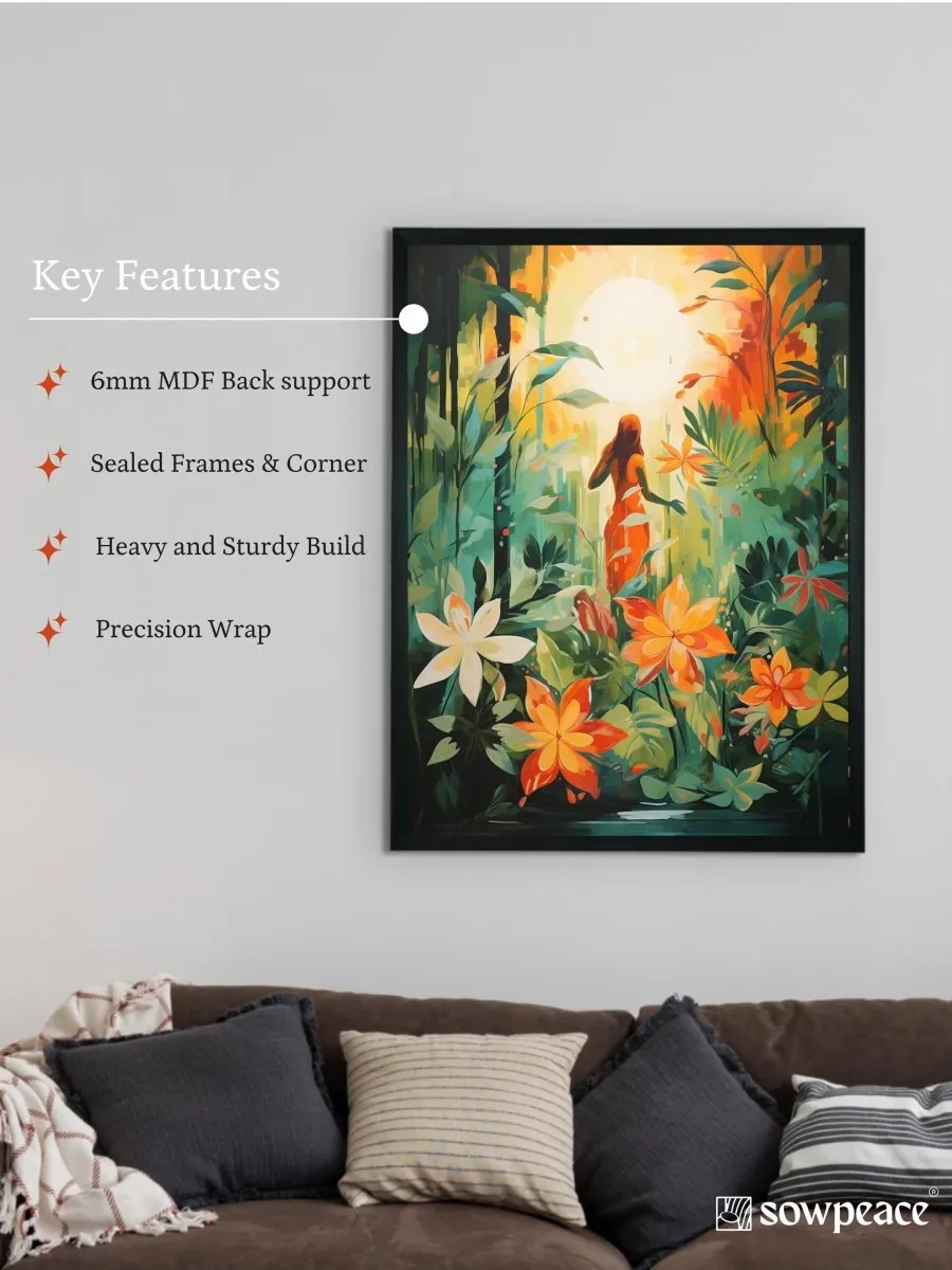 Sowpeace Serenity: Handcrafted Nature's Rejuvenating Embrace – Premium Canvas Print for Elegant and Peaceful Home Decor