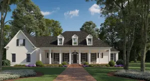 Spacious 4-Bedroom Home Plan with Bonus Room and Side Garage